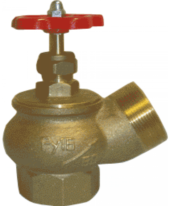 Клапан пожарного крана КПЛ-50 120° (муфта/цапка)